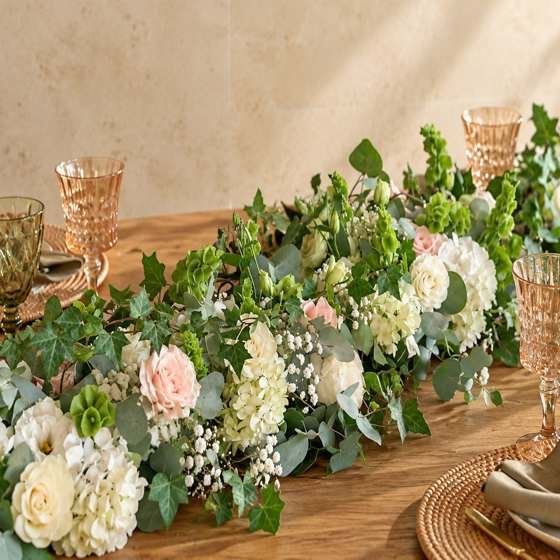 Guirnalda de mesa, detalle