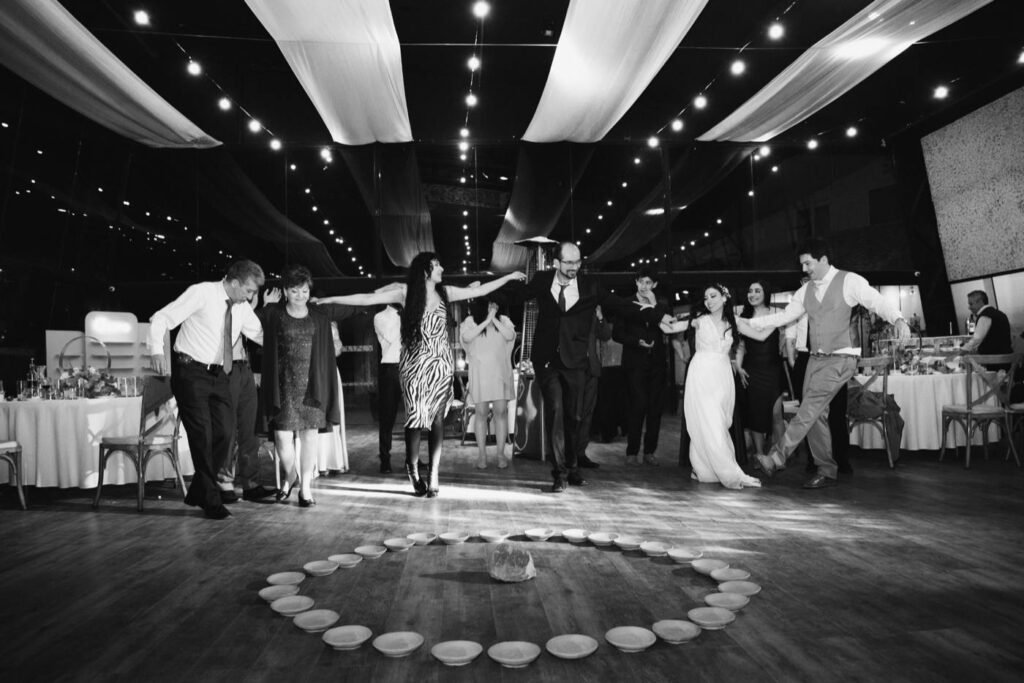 Invitados en la pista de baile